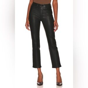 GOOD AMERICAN Good Classic Coated Straight Leg Jeans Size‎ 2/26